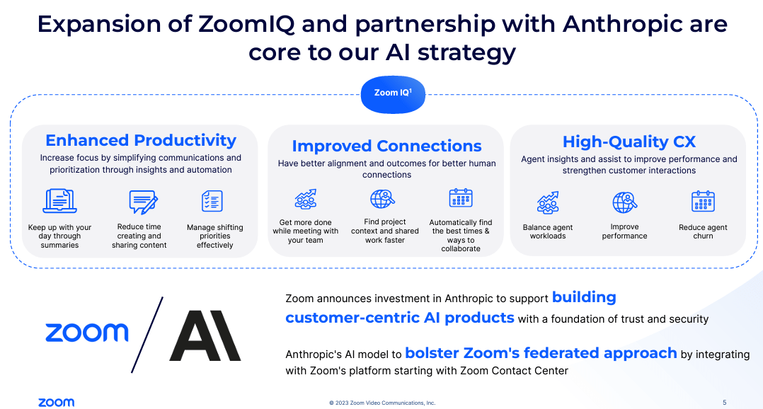 Zoom ends Q1 with 215,900 enterprise customers, touts AI strategy